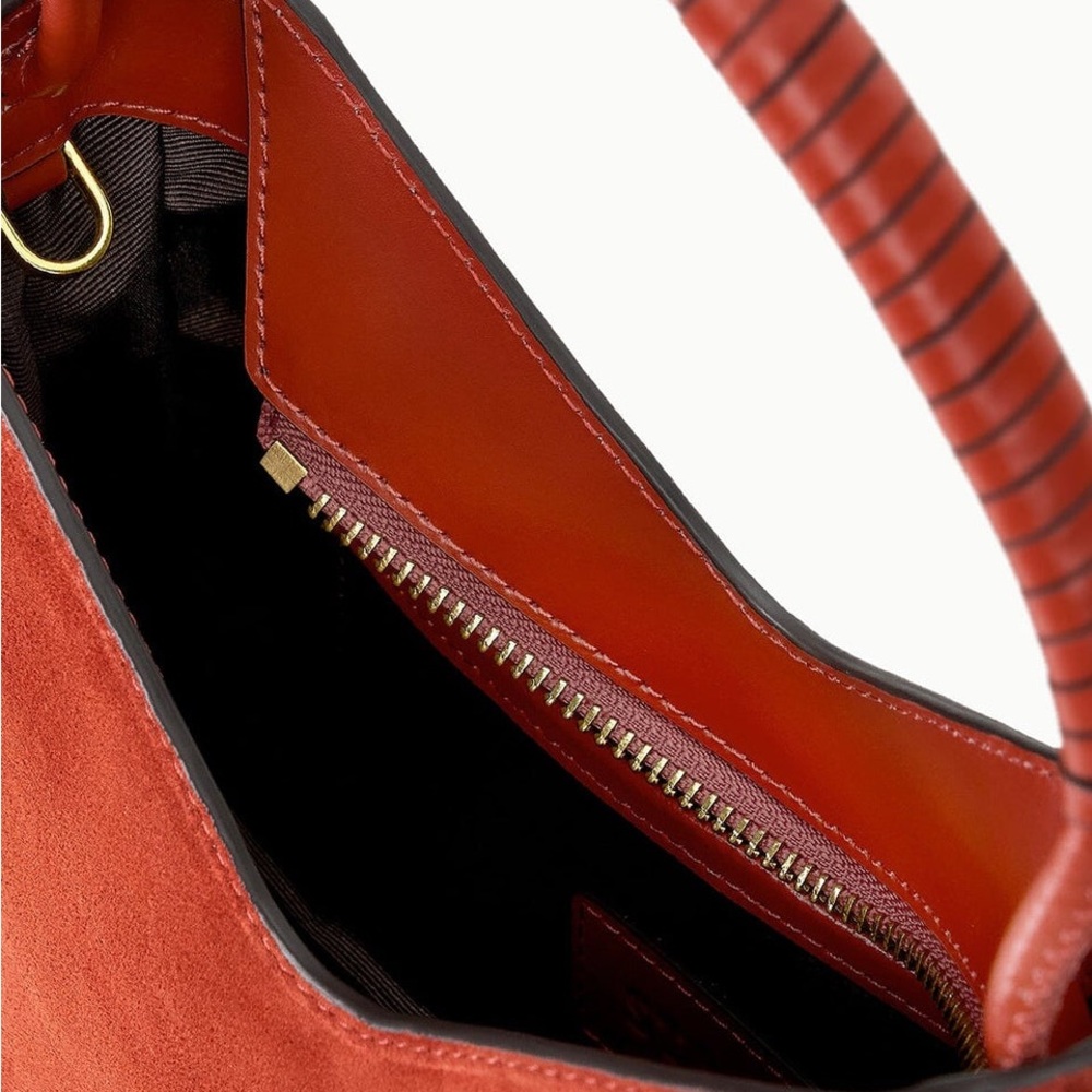 STAUD Suede Valerie Bag - Auburn - Price Firm - Picture 5 of 16